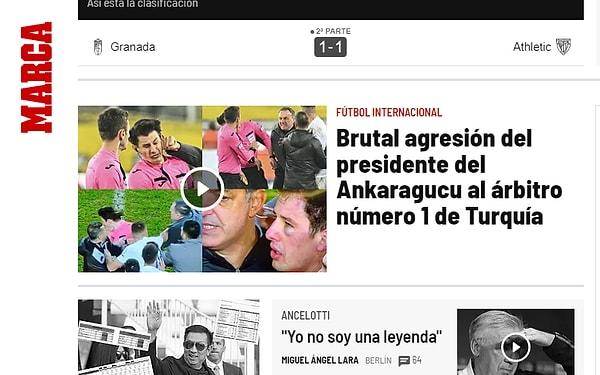 'Marca' - “Ankaragücü başkanından Türkiye'nin 1 numaralı hakemine vahşi saldırı”