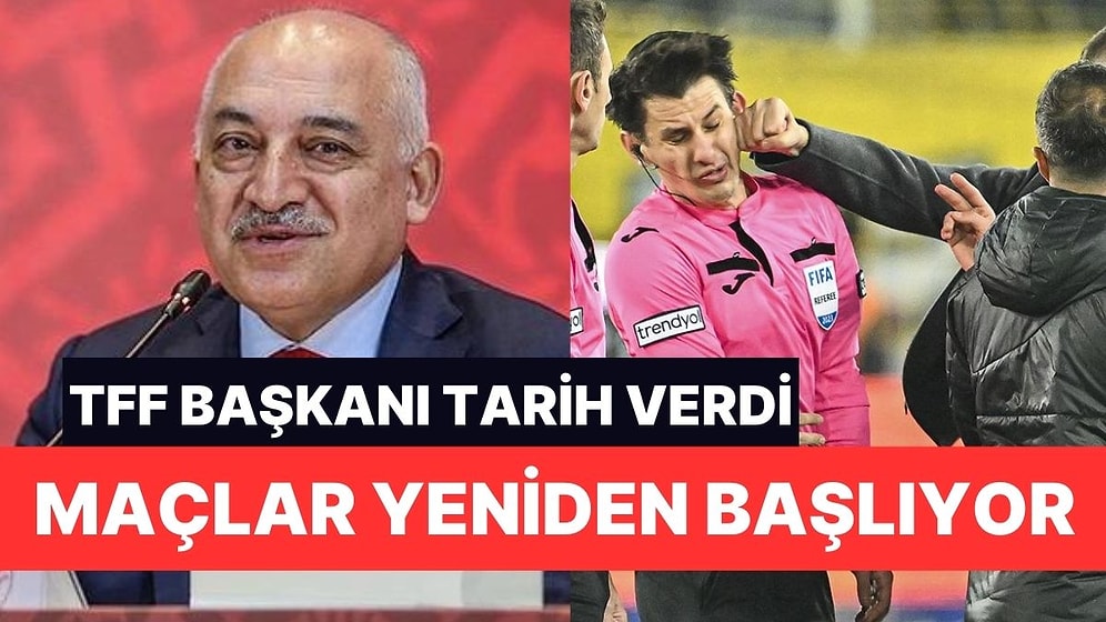 TFF'den Açıklama Geldi: Ligler 19 Aralık'ta Yeniden Başlıyor!