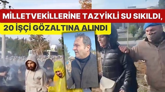 Tekstil İşçilerinin Eylemine Tazyikli Su ve Biber Gazlı Müdahale! 20 İşçi Gözaltına Alındı