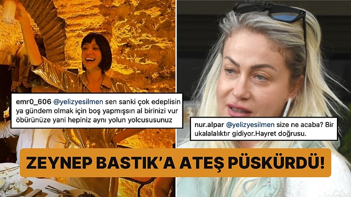 Eski Kocası ve Yeni Sevgilisiyle Eğlenen Zeynep Bastık'a Yeliz Yeşilmen'den Zehir Zemberek Sözler