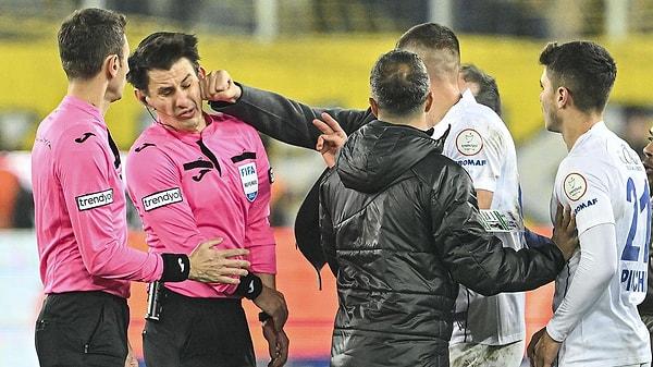 Kulüp başkanı Faruk Koca, Rizespor maçının bitiş düdüğü ile hakem Halil Umut Meler'e saldırmıştı.