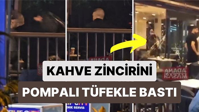 Adana'da Korkutan Saldırı! Çukurova'da Bir Şahıs Kahve Zincirini Pompalı Tüfekle Bastı