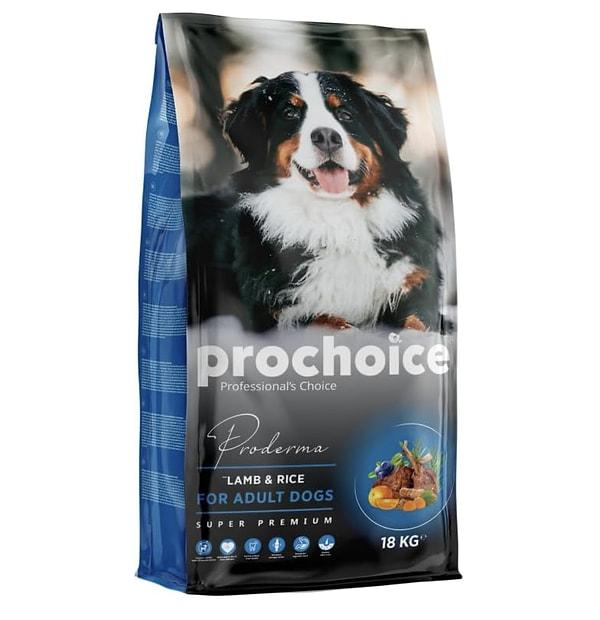 11. ProChoice'un "Proderma Lamb & Rice" süper premium  köpek mamasını indirimden alın.