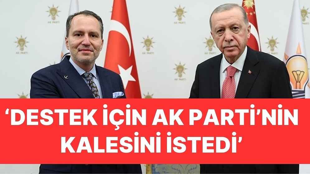 Erbakan- Erdoğan Görüşmesi Sonrası Kulisler Hareketli: Erbakan, Destek İçin AK Parti'nin Kalesini İstemiş