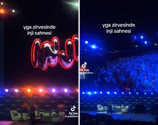 YGA zirvesine katılan Inji, canlı olarak 'Bellydancing' şarkısını seslendirdiği görüntüler ile de sosyal medyada gündem oldu.