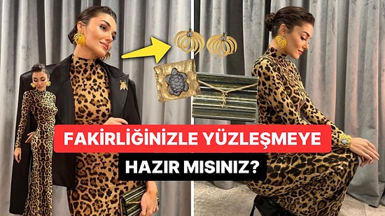 Hamilelik İddialarıyla Ortalığı Karıştıran Hande Erçel’in Leopar Kombinin Fiyatı Fakirliğimizi Yüzümüze Vurdu