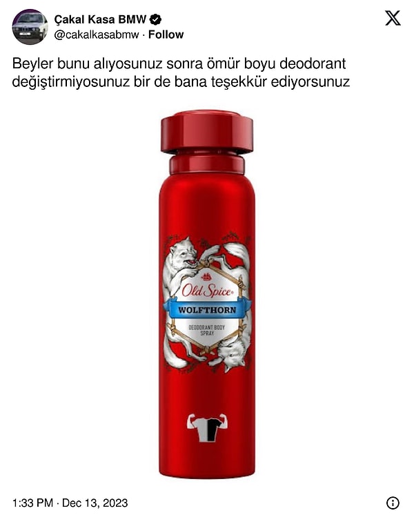 1. Beyler de Twitter'ı memnun kaldıkları ürünleri önermek için kullanmaya başlamış. İşte karşınızda ömür boyu deodorant değiştirmeyeceğiniz o öneri 👇