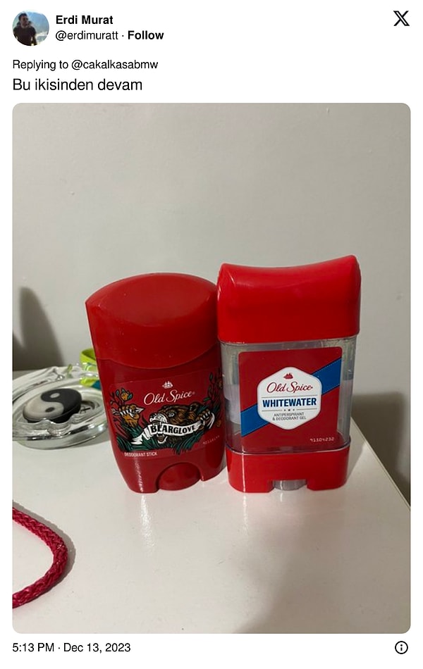 4. Old Spice - Bearglove daha erkeksi bir koku arayanlara öneriliyor..