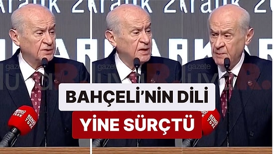 MHP İl Başkanları Toplantısı'nda Konuşma Yapan MHP Lideri Devlet Bahçeli'nin Dili Yine Sürçtü