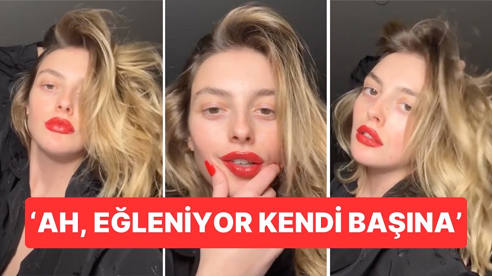 Kamera Karşısında Kendi Kendine Eğlenen Melis Sezen Akıllarda Soru İşareti Bıraktı!