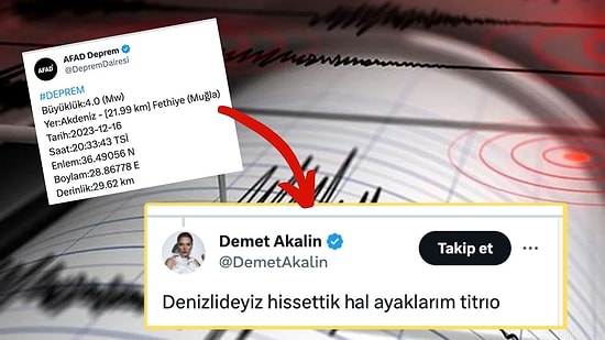 AFAD Depremi Duyurdu: Muğla’da 4.0 Büyüklüğünde Deprem Oldu