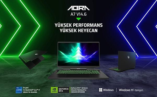 3. Monster Abra A7 V14.6.4 Intel Core i7 Oyun Bilgisayarı