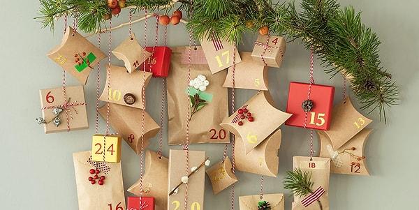 6. Yeni yılda ona dileklerinizi iletmenin en iyi yolu: "Mini Mektup Zarflarıyla Yeni Yıl Dilek Ağacı"