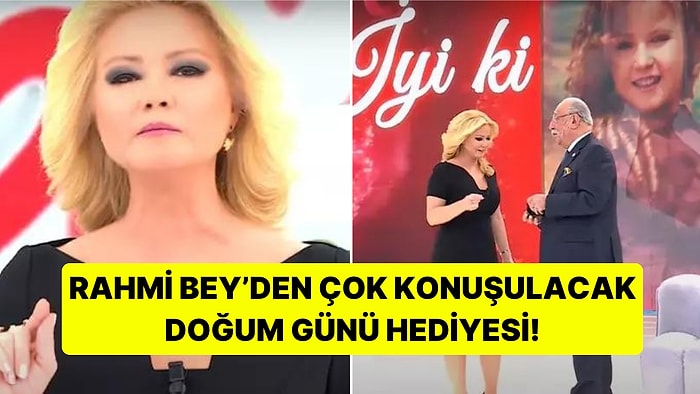 Canlı Yayında Doğum Günü Kutlanan Müge Anlı'ya Rahmi Özkan'dan Çok Konuşulacak Hediye!