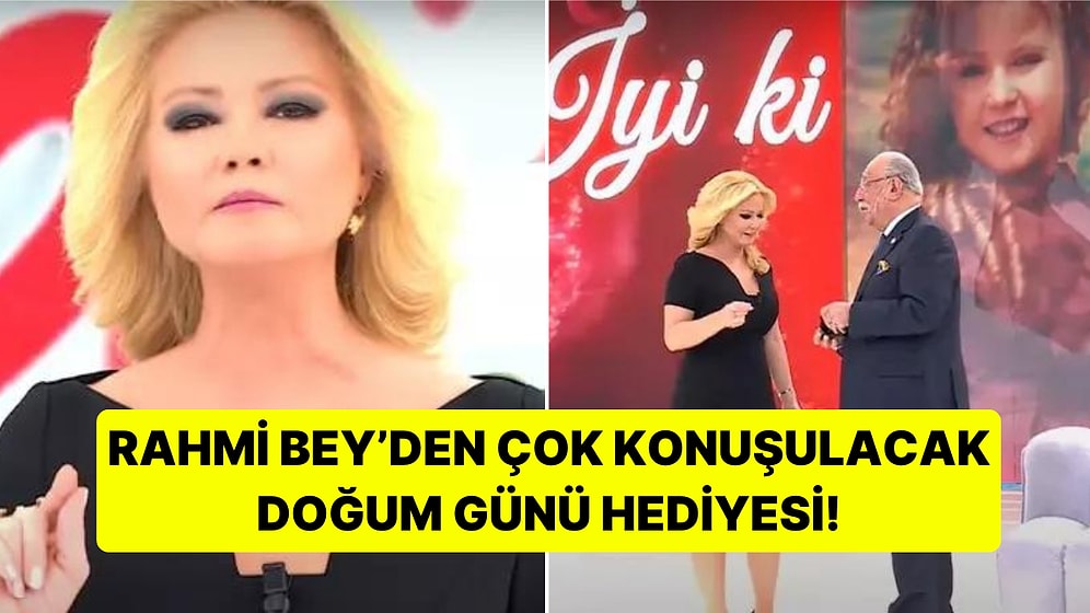 Canlı Yayında Doğum Günü Kutlanan Müge Anlı'ya Rahmi Özkan'dan Çok Konuşulacak Hediye!
