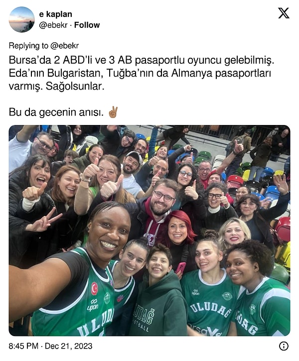 Son olarak da bu fotoğrafı paylaşmış sporcularımızla birlikte. Gerçekten ne diyeceğimizi bilemiyoruz.