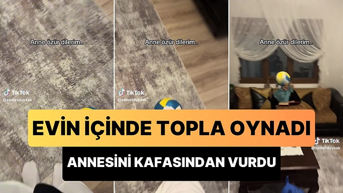 Evin İçinde Topla Oynarken Çektiği Şut ile Kur'an Okuyan Annesini Kafasından Vuran Genç