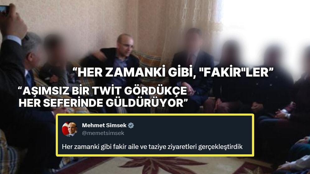 Yine Gündemde: Bakan Mehmet Şimşek'in 11 Yıl Önce Yaptığı 'Fakir Aile Ziyareti' Unutulmuyor!