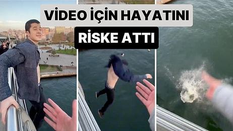 Yine Bir Genç Sosyal Medya Videosu İçin Hayatını Riske Attı ve Kendini Bir Köprüden Aşağı Bıraktı