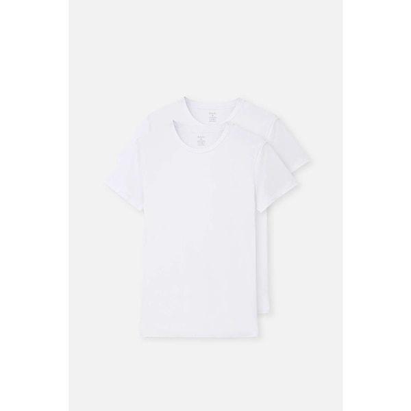 5. Dagi Beyaz Compact O Yaka 2'li T-Shirt