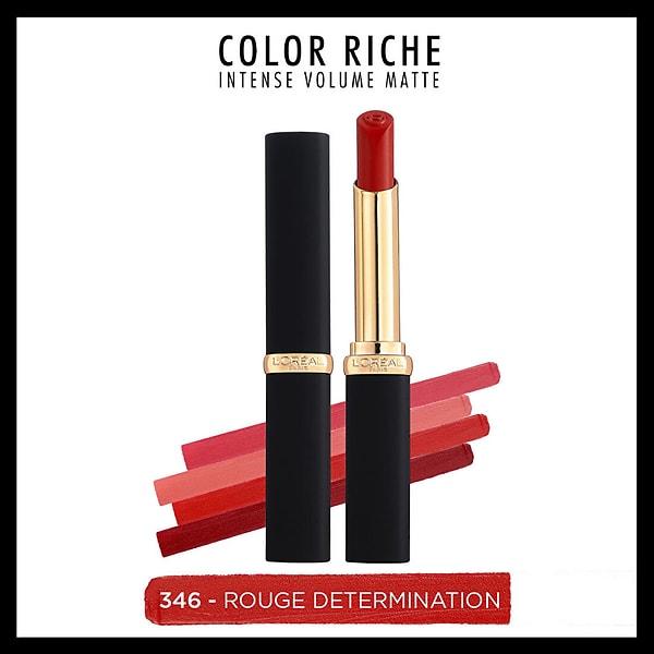 15. L'oréal Paris Color Riche Intense Volume Matte Ruj - 346 Rouge Determination