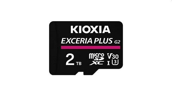 Şirket, Exceria Plus G2 ismini verdiği dünyanın 2 TB'lık dev kapasiteye sahip ilk microSD kartını tanıttı.