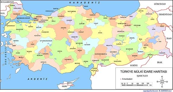 Nüfusu 211 bin 164'den daha az olan illerimiz: Artvin, Ardahan, Bartın, Bayburt, Bilecik, Çankırı, Erzincan, Gümüşhane, Iğdır, Kilis ve Tunceli.