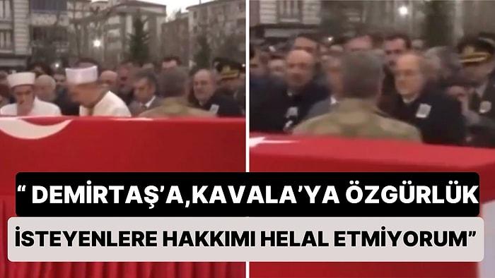 Şehit Kemal Aslan’ın Babası Cenazede "Demirtaş'a, Kavala'ya Özgürlük İsteyenlere Hakkımı Helal Etmiyorum" Dedi