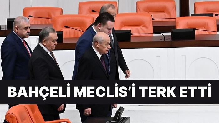 MHP Genel Başkanı Bahçeli Meclis'i Terk Etti: "AYM'nin Yapması Gerekeni Yapıyorum"