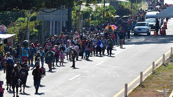 Meksika üzerinden ABD’ye doğru süren mülteci göcü artarak devam ediyor.