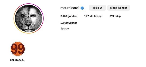 Son olarak Mauro Icardi, Instagram'da profil fotoğrafını değiştirdi.