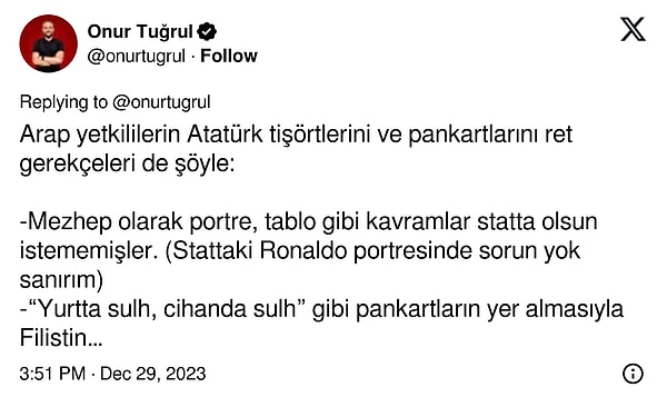 "Mezhep olarak portre, tablo gibi kavramlar statta olsun istememişler."