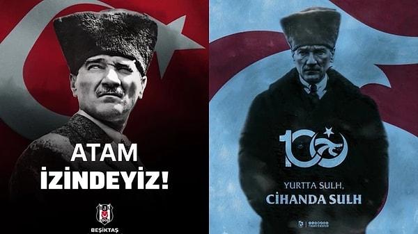 Tüm Türkiye'yi yeniden tek yürek haline getiren skandallar silsilesi sonrası sosyal medya Atatürk paylaşımlarıyla donatıldı.
