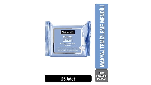 13. Neutrogena - Deep Clean Makyaj Temizleme Mendili