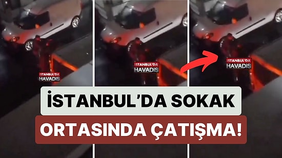 Avcılar'da Sokak Ortasında Silahlar Patladı! O Anlar Bir Vatandaş Tarafından Anbean Kaydedildi