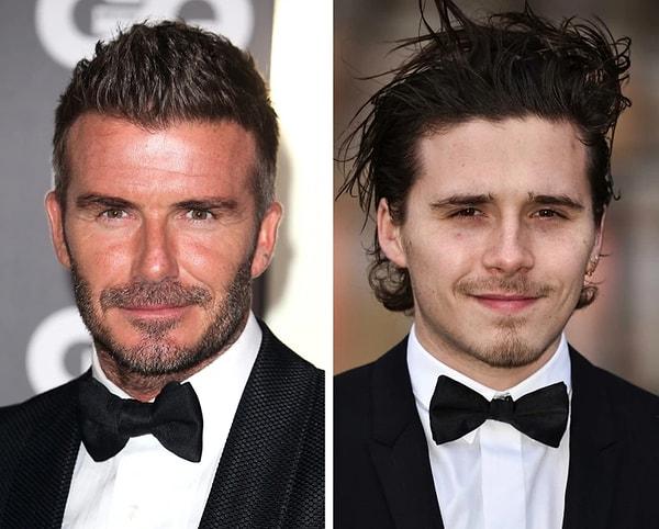 4. David Beckham ve  Brooklyn Beckham.
