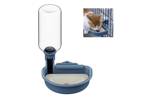 4. Zevmi - Kafes Montajı Köpek Otomatik Su Kabı