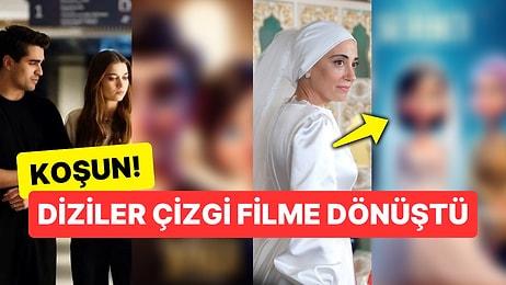 Hayran Kalacaksınız: Yapay Zeka En Sevilen Türk Dizi ve Filmleri Çizgi Film Posterine Dönüştürdü