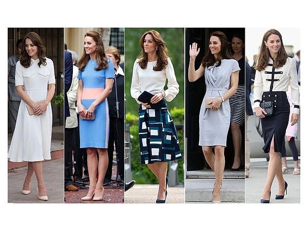 Tarzıyla çoğu zaman ön plana çıkan ve her giydiği olay olan Kate Middleton modaya yön veren ve herkese ilham olan biri.