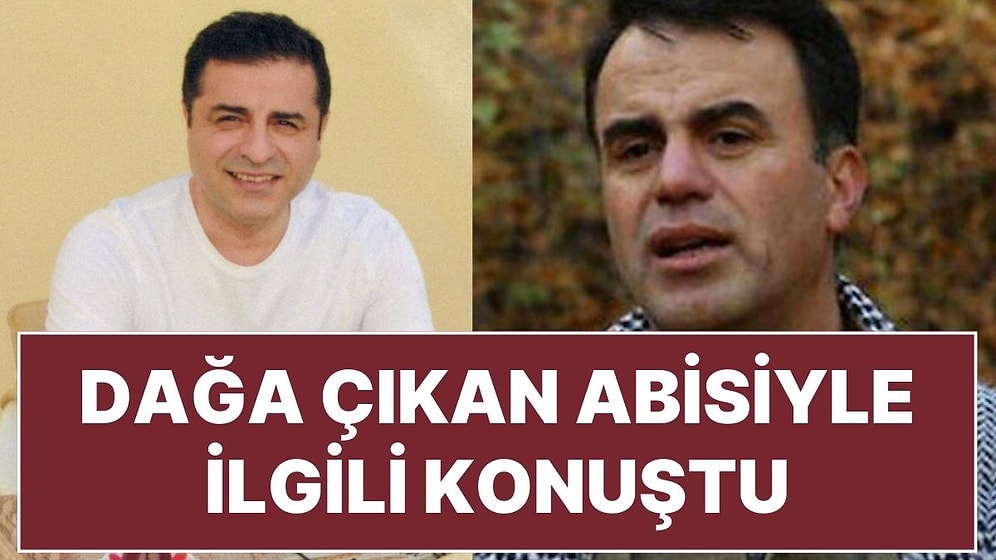 Selahattin Demirtaş'tan Mahkemede Dağa Çıkan Abisiyle İlgili Savunma