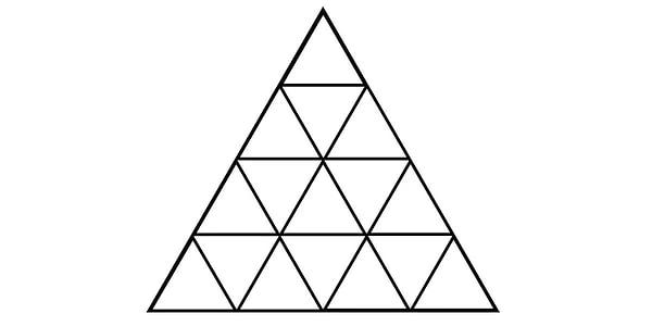1. How many triangles are there in the figure below?