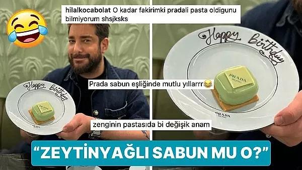 Bugün 41 yaşına giren Enis Arıkan'ın gururla sunduğu Prada pastası dillere fena düştü! 🎂😂