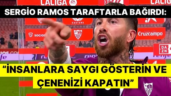 Taraftarlara Saygı Dersi Verdi: Sergio Ramos Canlı Yayında Sinirlerine Hakim Olamadı