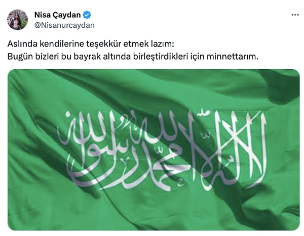 İşte o paylaşım: