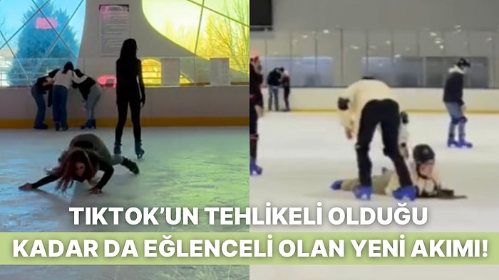 TikTok’un Yeni Akımında Sevgilileriyle Buz Patenine Giden İkililer Sizi de Çok Güldürecek