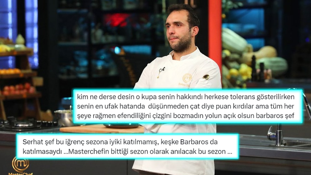 MasterChef'in En İddialı Şampiyon Adaylarından Barbaros'un Elenmesine Tepki Yağdı