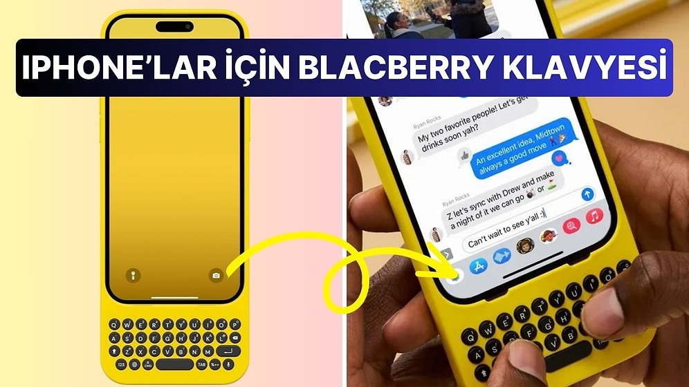 BlackBerry Sevenler Buraya: iPhone Modellerini Tuşlu Telefona Dönüştüren Klavyeli Kılıflar Piyasaya Sürüldü