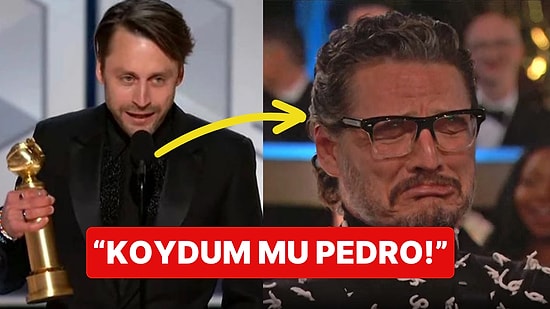 "Koydum mu Pedro": Altın Küre Ödüllerine Succession Yıldızının Ödül Konuşması Damga Vurdu!