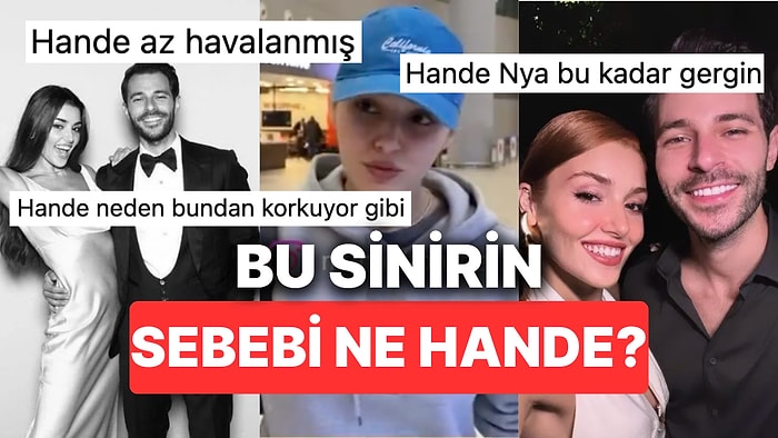 Havalimanında Yakalanan Hande Erçel ve Hakan Sabancı'nın Evlilik Sorularına Cevap Verirkenki Siniri Şaşırttı