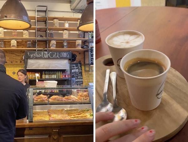 'melipotamyali' isimli bir sosyal medya kullanıcısı, Hollanda'da sıradan bir kafe ile lüks bir kafede kahve içti.